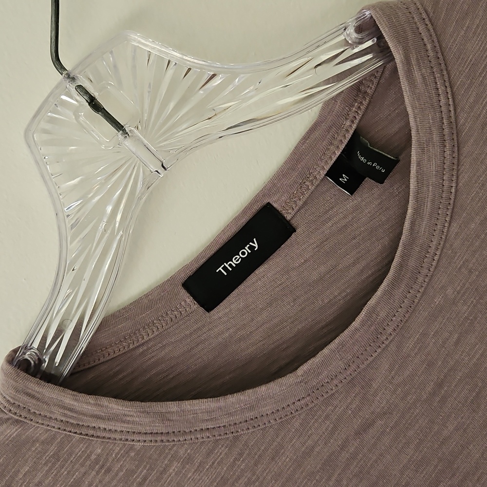 Theory Lavender Cotton‎ Tshirt Size Medium - Picture 5 of 10